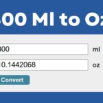 Conversion of 300 Ml to Oz