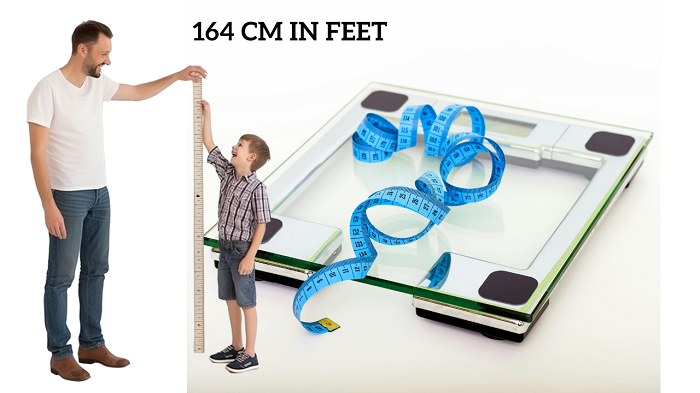 164 cm in Feet